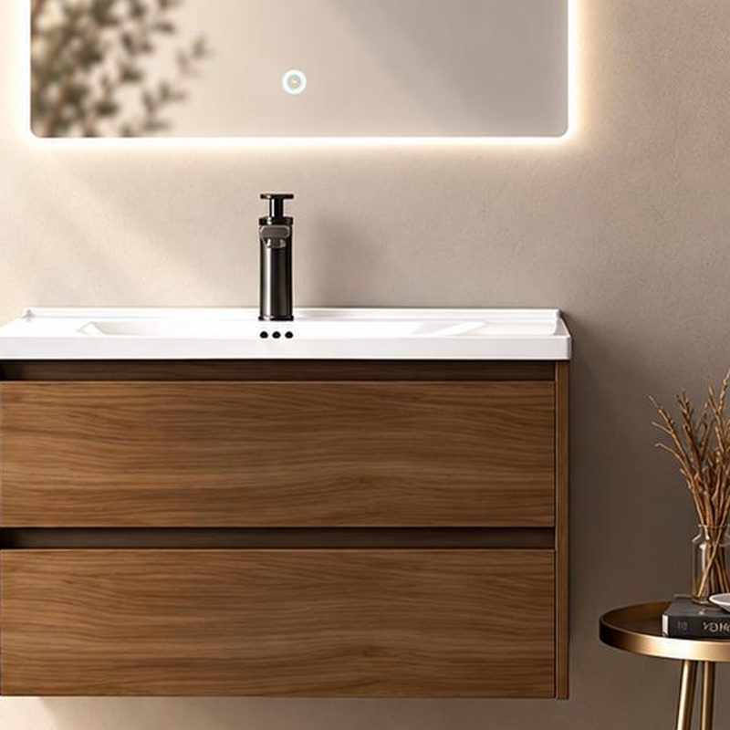 ארון אמבטיה אופק אגוז Walnut Horizon